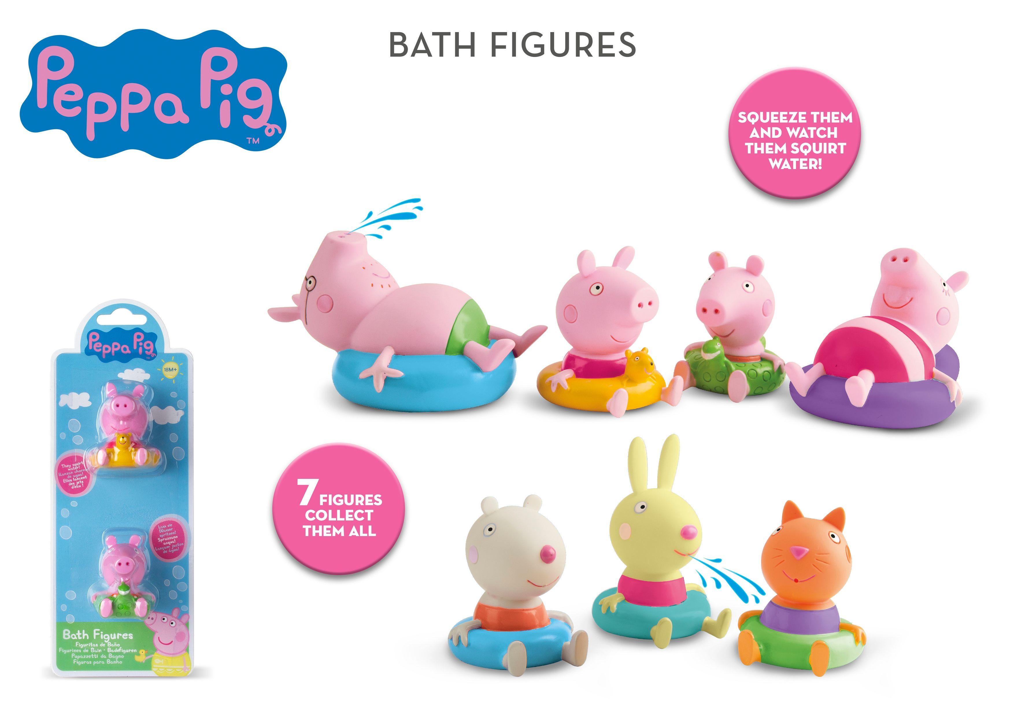 Figuritas de Baño Peppa Pig y Candy Cat-1