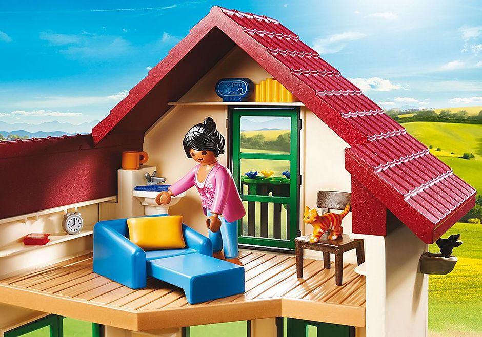 Playmobil Casa De Campo Con 2 Figuras Y Animales 70133-2