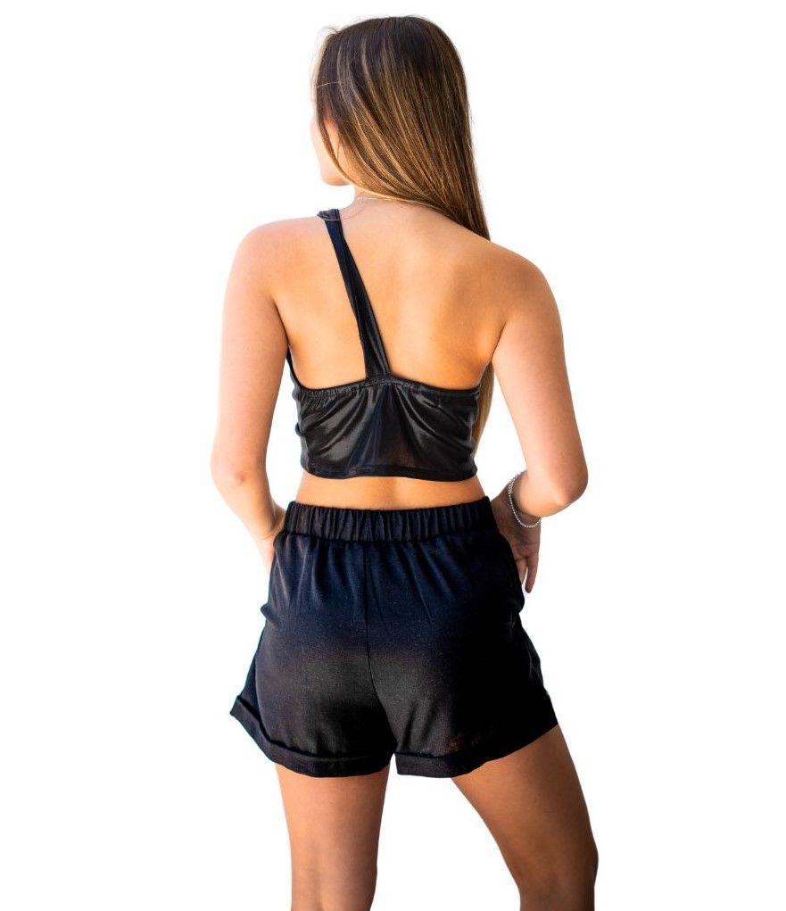 SHORT AMAPOLA LINO NEGRO-1