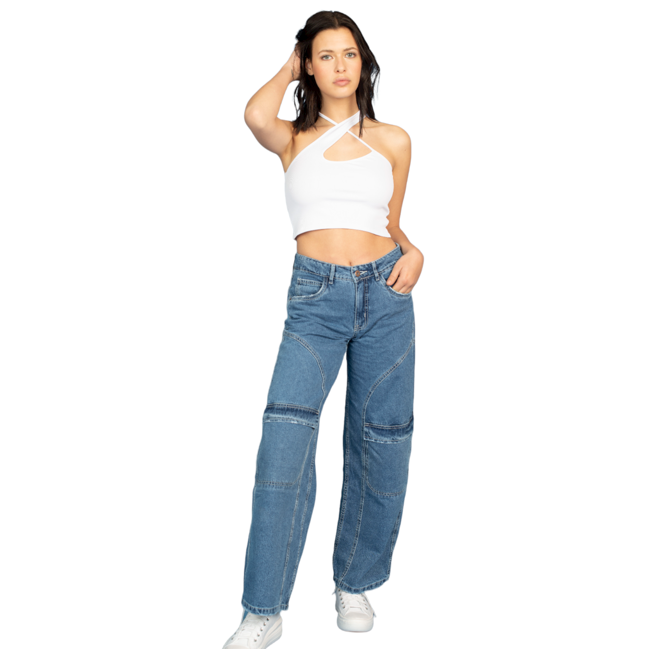 Jeans Carpintero Azul-0