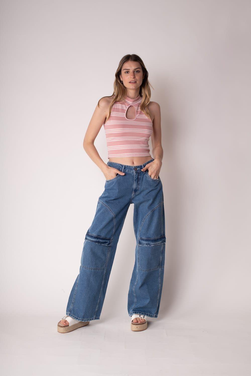 Jeans Carpintero Azul-1