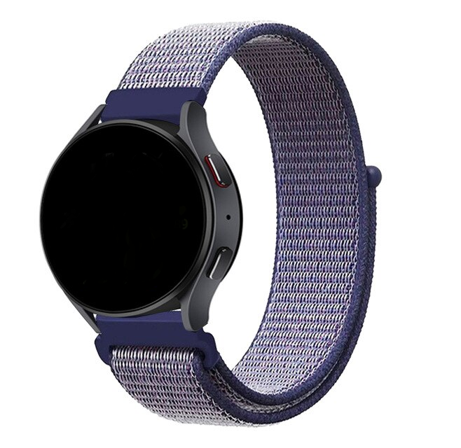 Correa Nylon Para Samsung Huawei Amazfit / 20 mm Azul -0