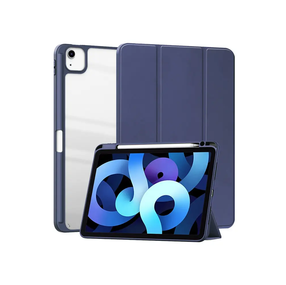 Carcasa funda Para iPad Pro 11 Air 4 Air 5 Gen / Transparente Azul Oscuro-0