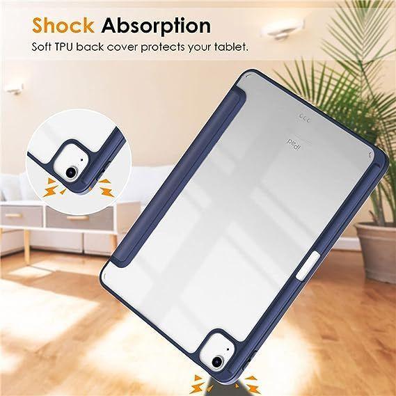 Carcasa funda Para iPad Pro 11 Air 4 Air 5 Gen / Transparente Azul Oscuro-1