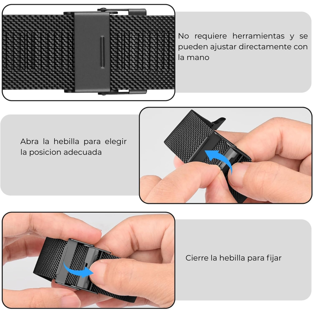 Correa de malla trenzada acero inoxidable Apple watch 38 40 41 S11 S10 42mm-3