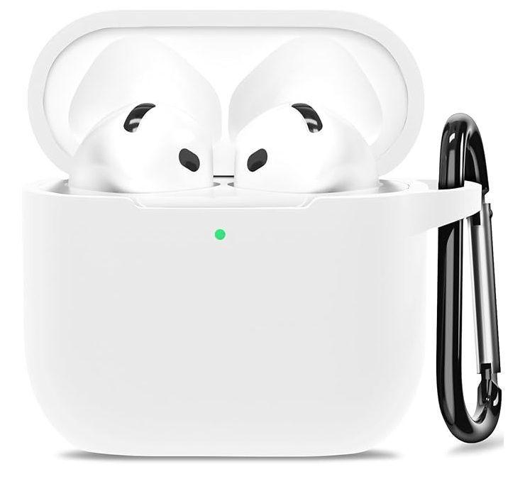 Funda Silicona Para Airpods 4 Blanco-0