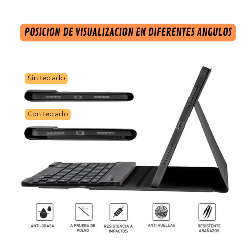 Funda con Teclado para Samsung Galaxy Tab S10 Fe Plus 13.1-2