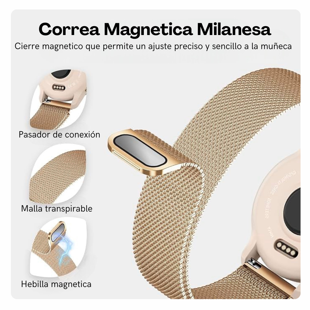 Correa Para Garmin Forerunner 55 245 645 Vivoactive 653 Rosa Gold-1
