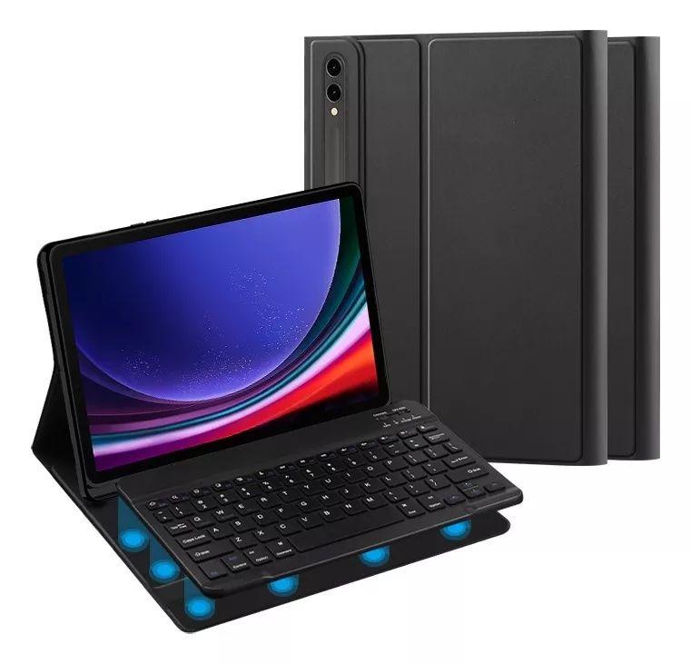 Funda con Teclado para Samsung Galaxy Tab S8 Plus / S7 Plus / S7 FE de 12.4 pulg-1