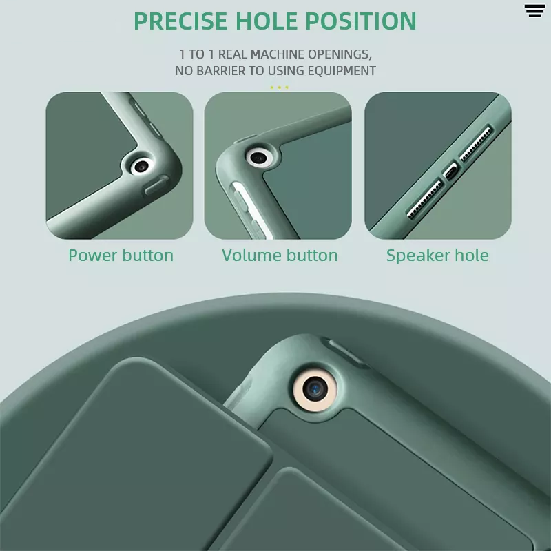 Carcasa Smart Cover iPad Pro 11 Con Ranura Lapiz / Verde Oscuro-2