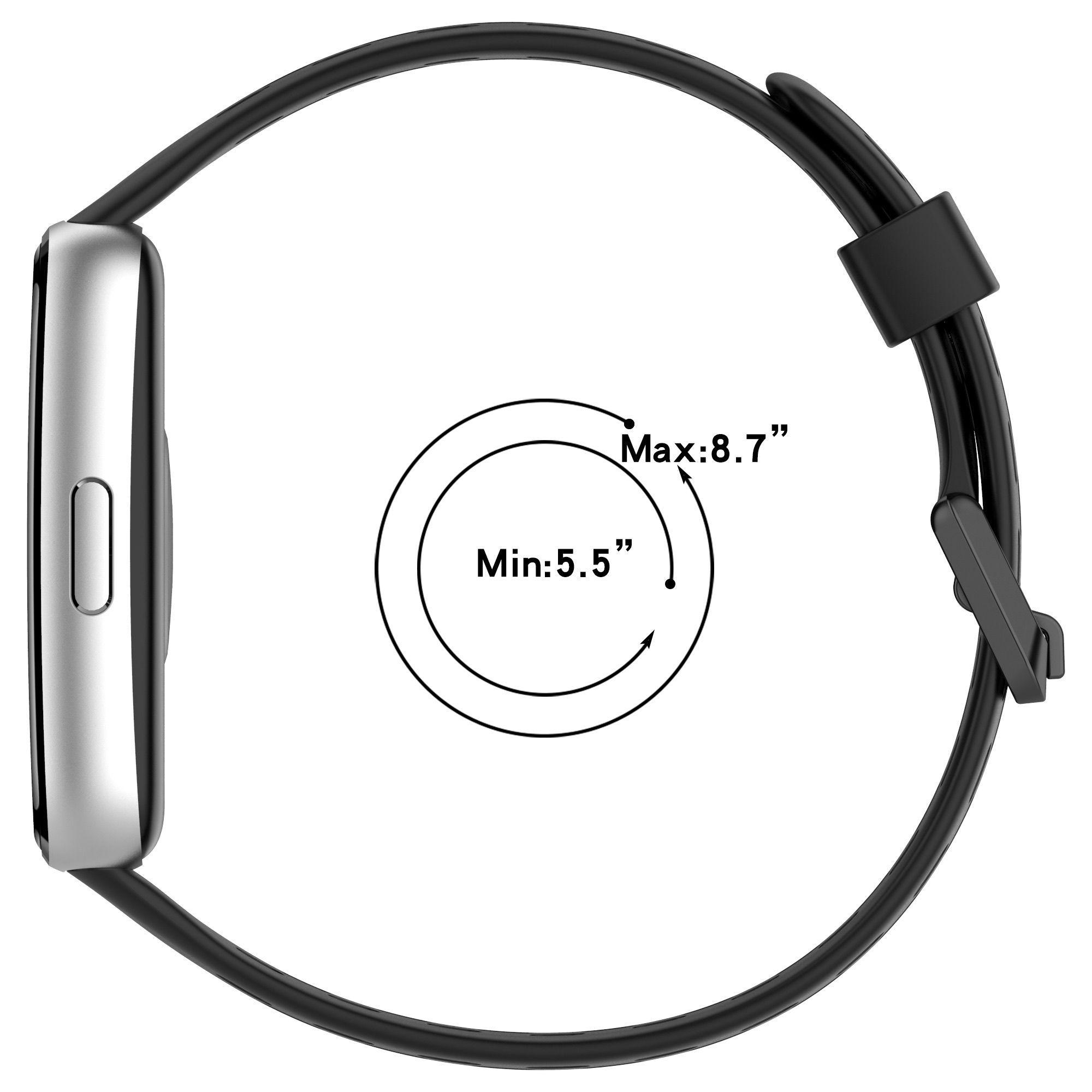 Correa Silicona Deportiva Para Huawei Band 11 Band 10 9 8 Negro-3