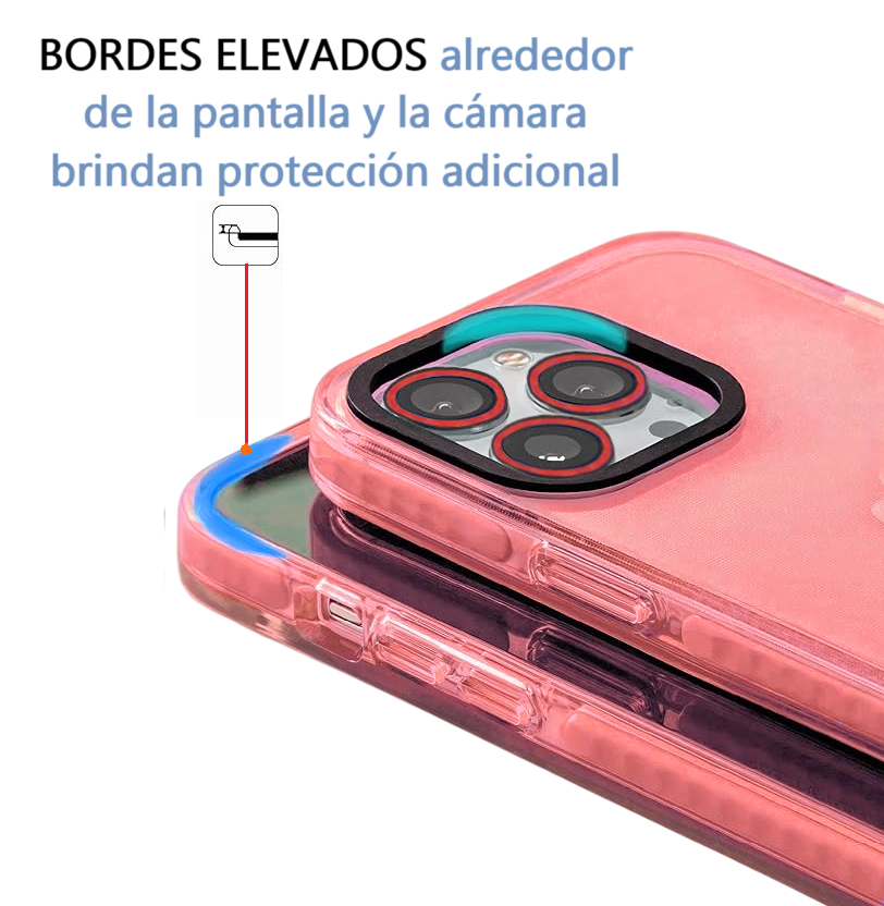 Carcasa Neon Con Lentes Para iPhone 16 Pro-3