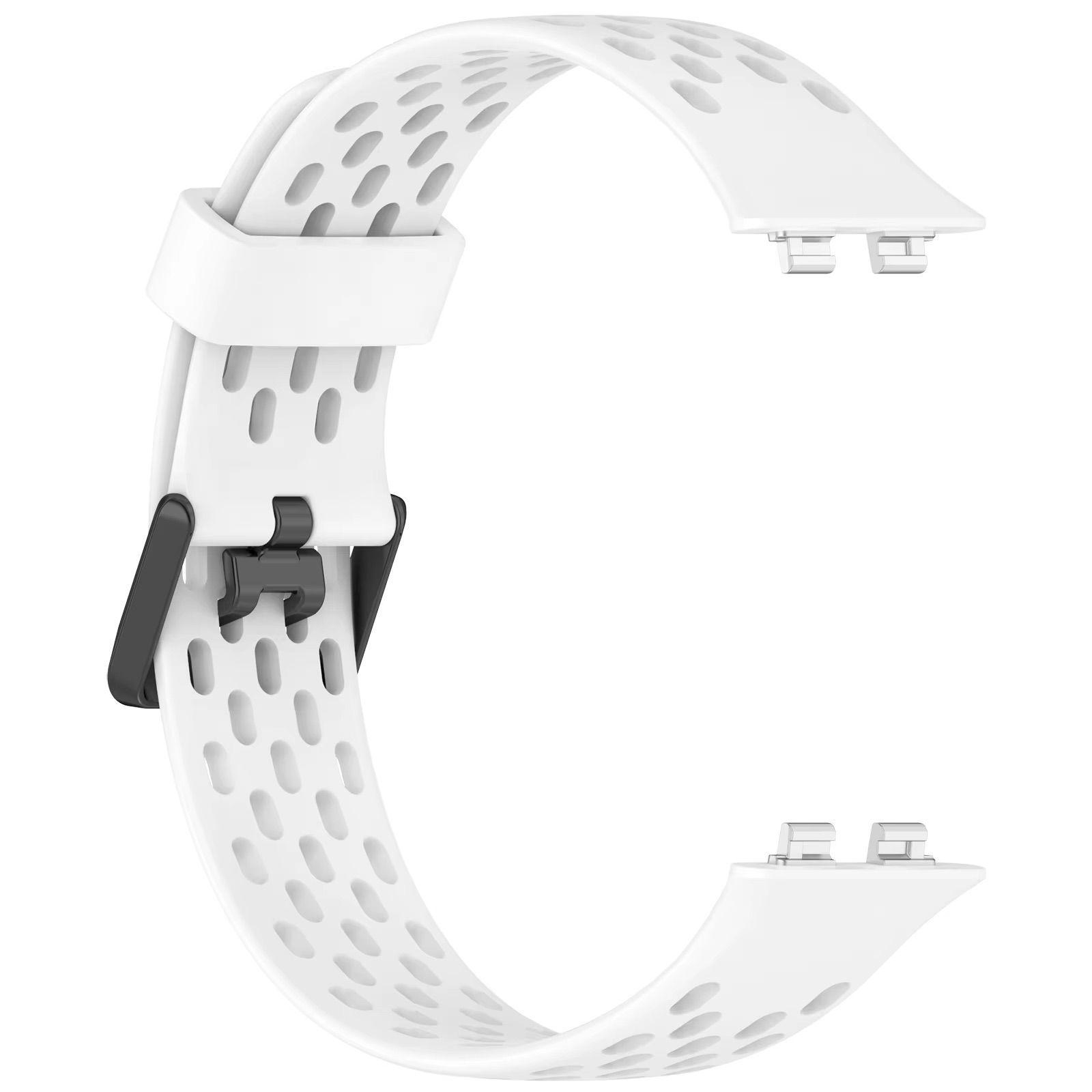 Correa Silicona Deportiva Para Huawei Band 11 Band 10 9 8 Blanco-0