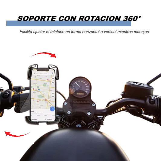 Soporte de Telefono 360° Para Moto Bicicleta -2