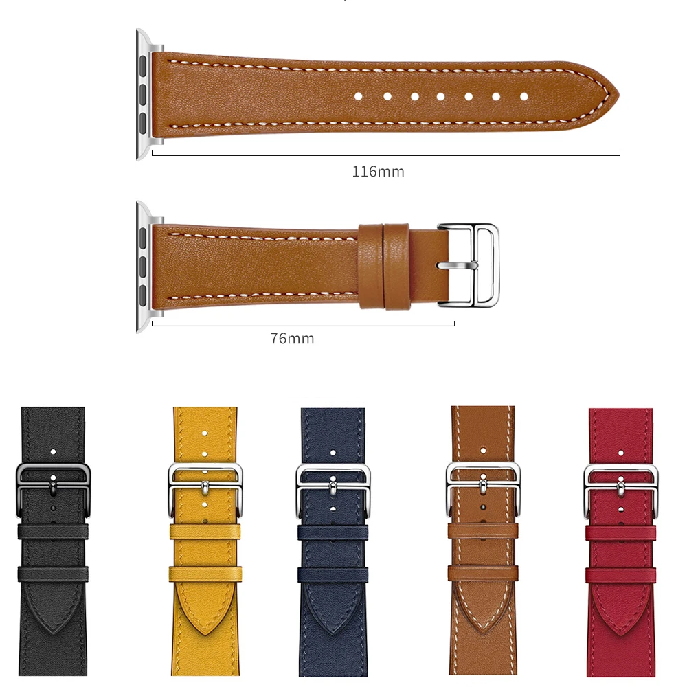 Correa De Cuero Para Apple Watch 38 40 41mm-5