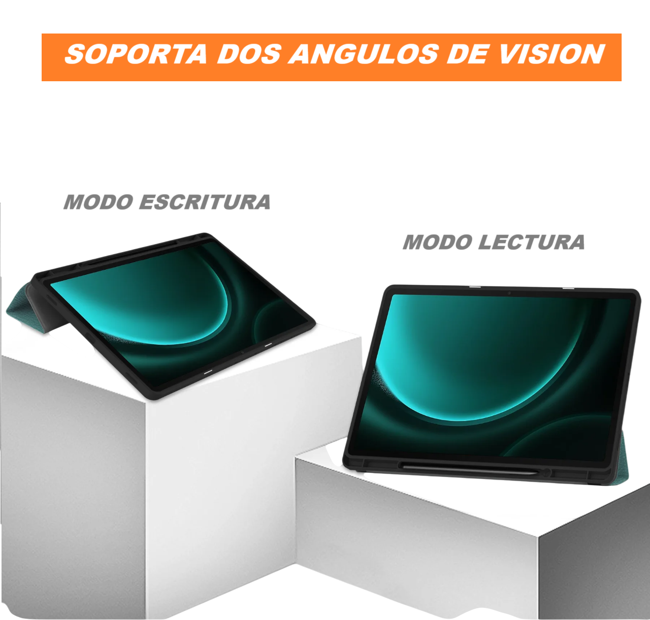 Carcasa Funda Para Samsung Galaxy Tab S10 / S9 / S9 Fe / 10.9 /11 - Verde-2