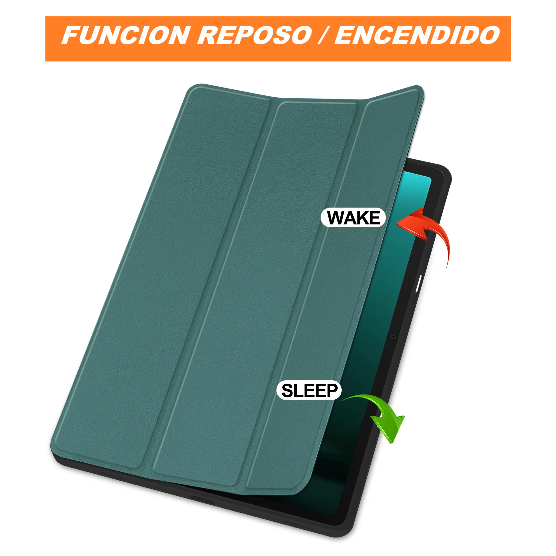 Carcasa Funda Para Samsung Galaxy Tab S10 / S9 / S9 Fe / 10.9 /11 - Verde-3