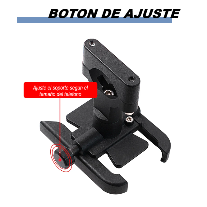 Soporte Aluminio De Teléfono Para Moto Bicicleta Manillar-4