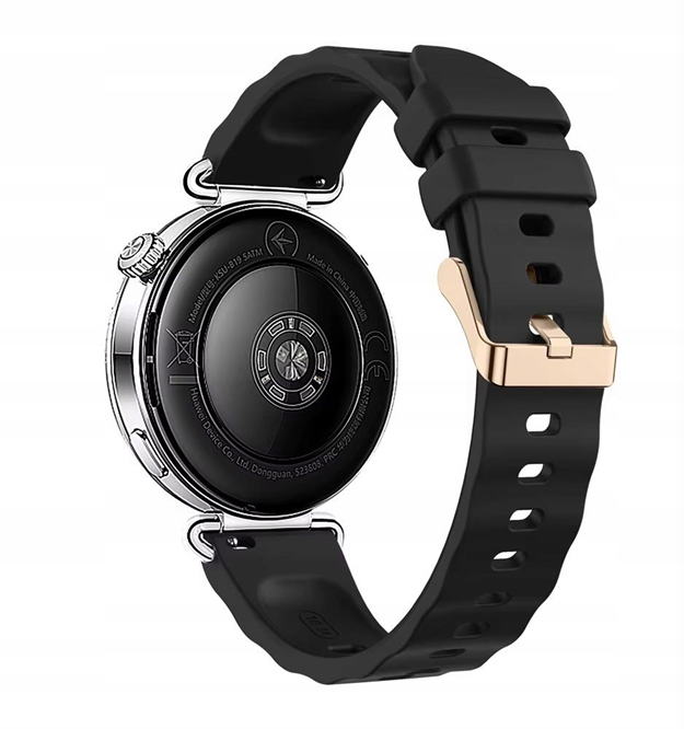 Correa Silicona Para Huawei Watch Gt6 41mm Negro-0