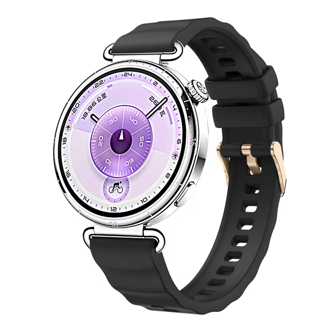 Correa Silicona Para Huawei Watch Gt6 41mm Negro-1