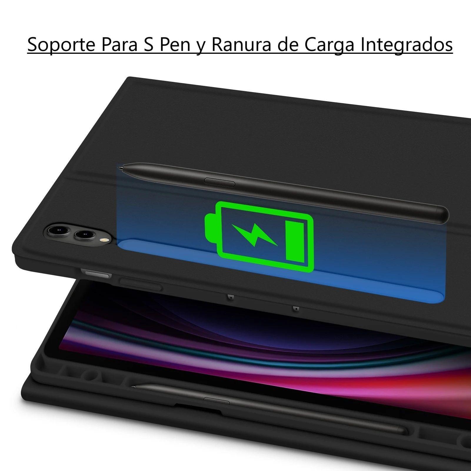 Funda con Teclado para Samsung Galaxy Tab S10 Plus 12.4" Negro-2