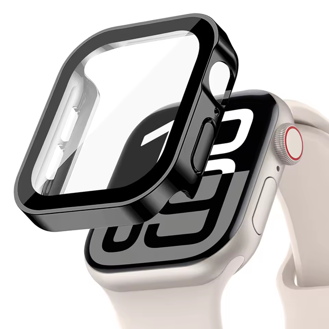 Protector Carcasa Slim Para Apple Watch 46mm Serie 10 Negro-0