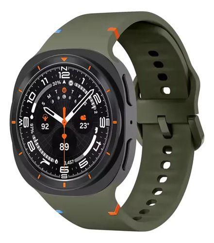 Correa Silicona Para Samsung Galaxy Watch 8 40 44m Classic Verde-0