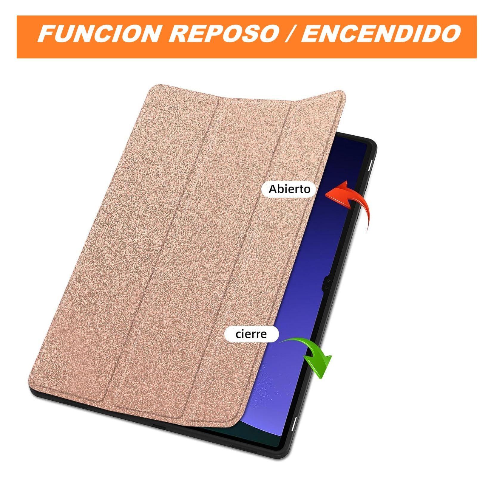 Carcasa Para Samsung Galaxy Tab S6 Lite 10.4" pulgadas con portalápiz Rosa Gold-2