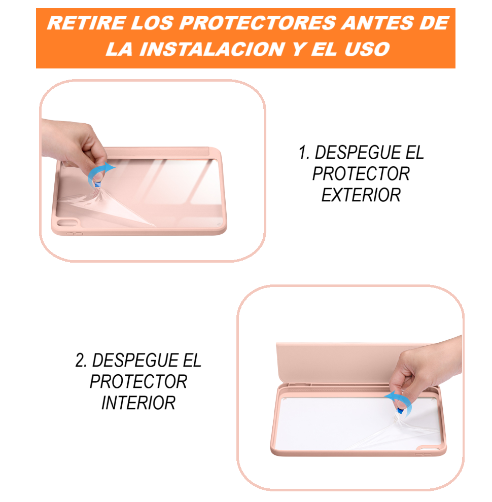  Carcasa Funda Transparente Con Ranura Lapiz Para iPad 11 Gen A16-6