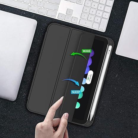 Carcasa Smart Cover Para iPad Mini 4 5 Con Ranura Lapiz / Negro-2