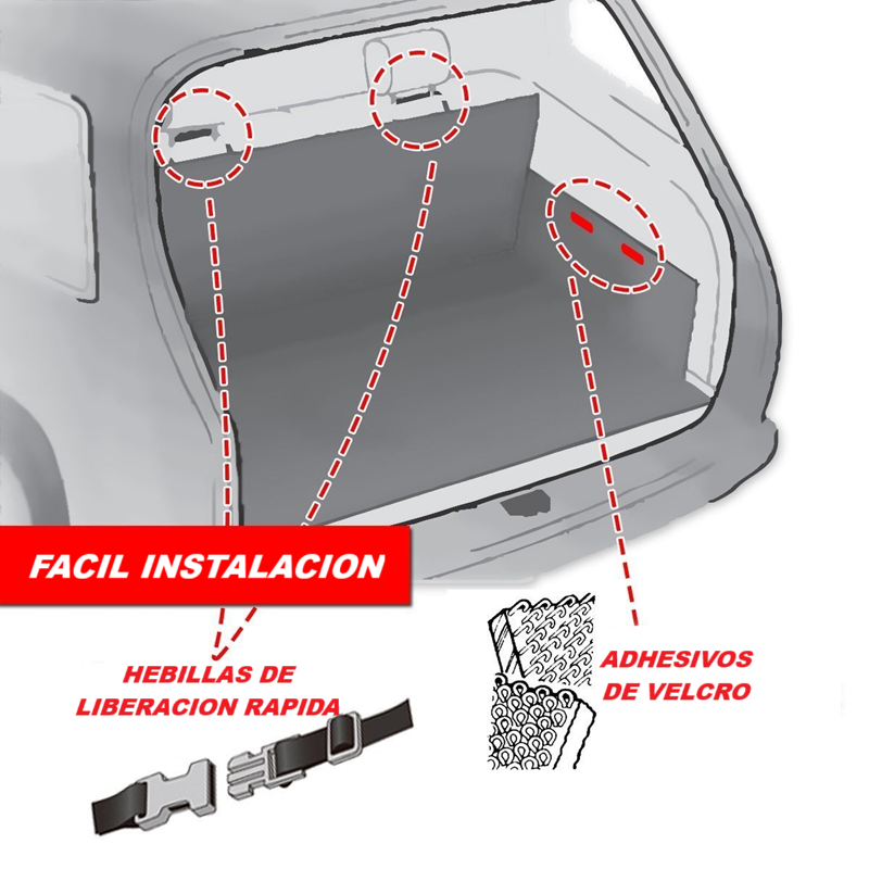 Funda Protectora Para Maletero Auto Perro Mascotas-2