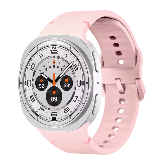 Correa Silicona Para Samsung Galaxy Watch 8 40 44m Classic Rosa-0