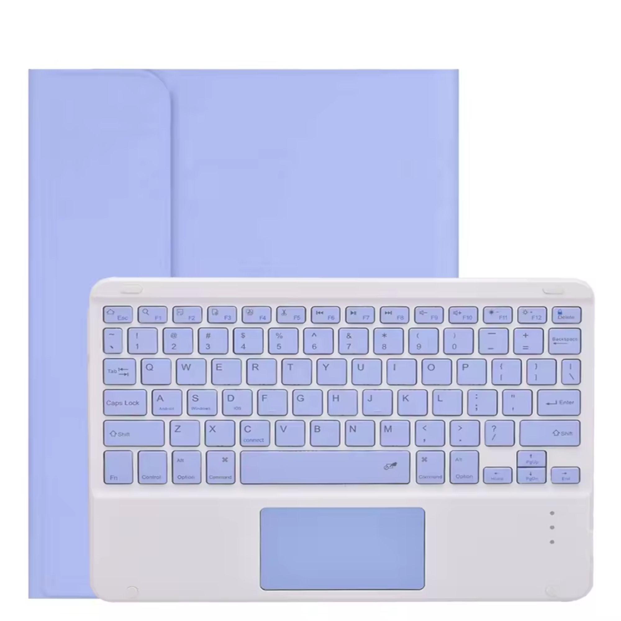 Carcasa Funda con Teclado Touchpad Para iPad 10ma Gen 10.9" / Lavanda-1