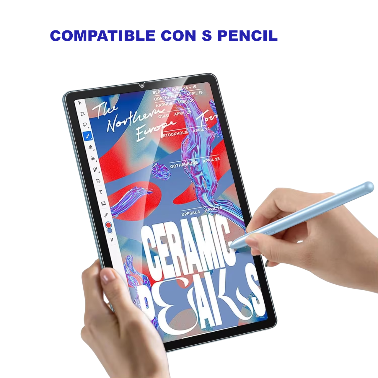 Lamina Vidrio Templado para Samsung Galaxy Tab S9 Plus / S9 Fe Plus 12.4-2