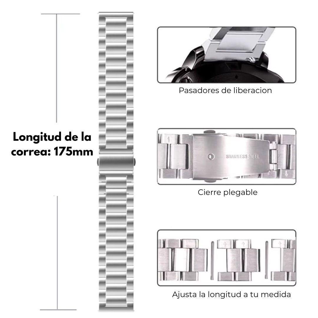 Correa Acero Inoxidable Para Huawei Gt6 Gt5 Gt4 De 22mm-2