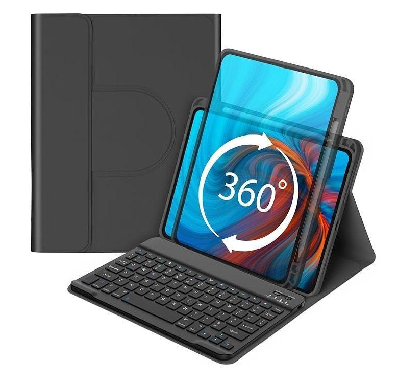 Carcasa 360° Con Teclado  Para iPad 11 Generacion A16 -0