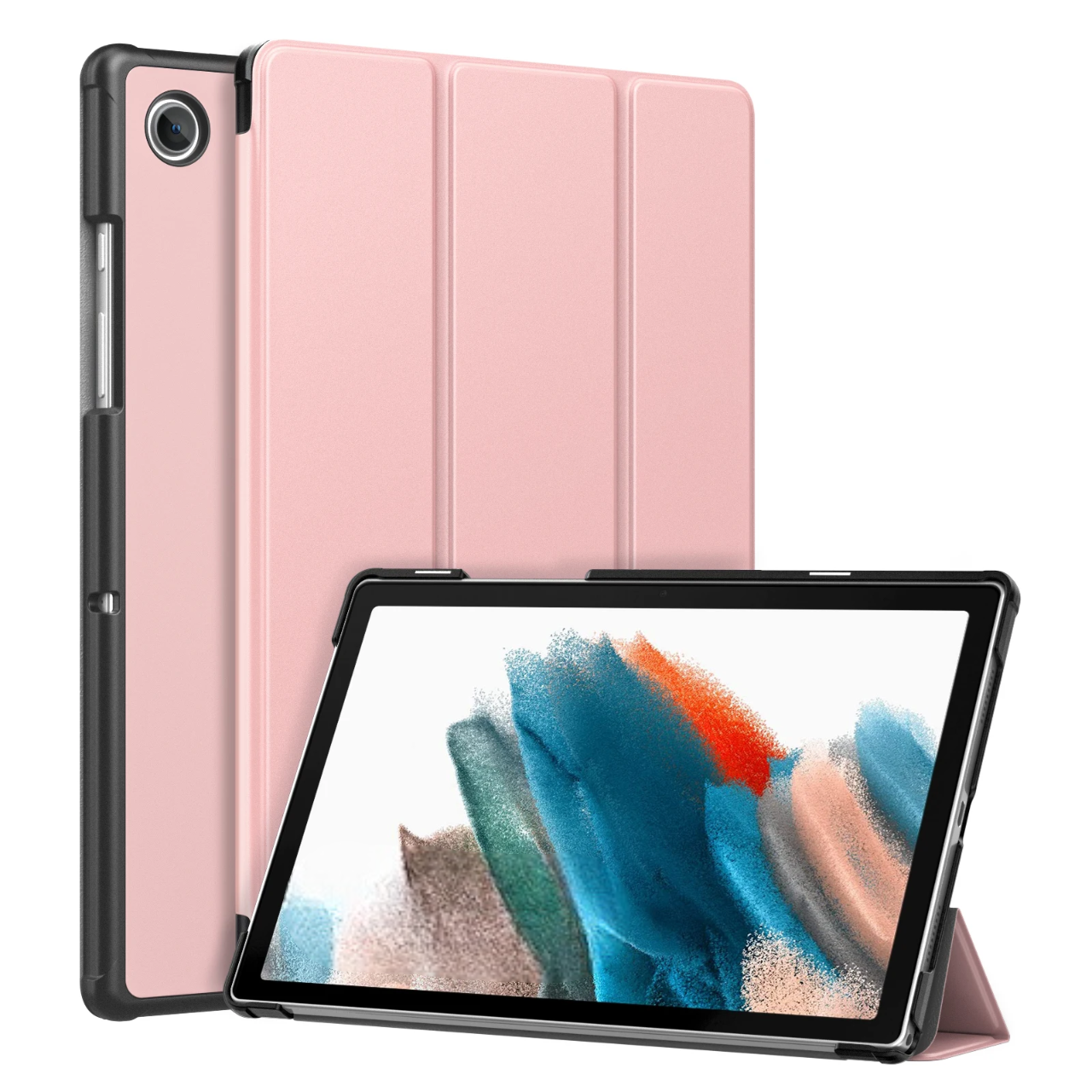 Carcasa Para Samsung Galaxy Tab A9 Plus 11 pulgadas con portalápiz Rosado-0