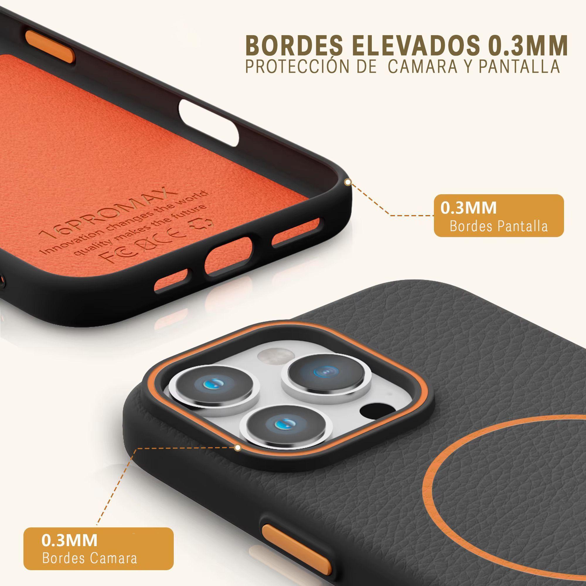 Carcasa Textura Cuero para iPhone 17-3
