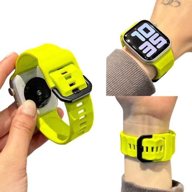 Correa Silicona Deportiva Para Apple Watch 44 45 46 49mm-2
