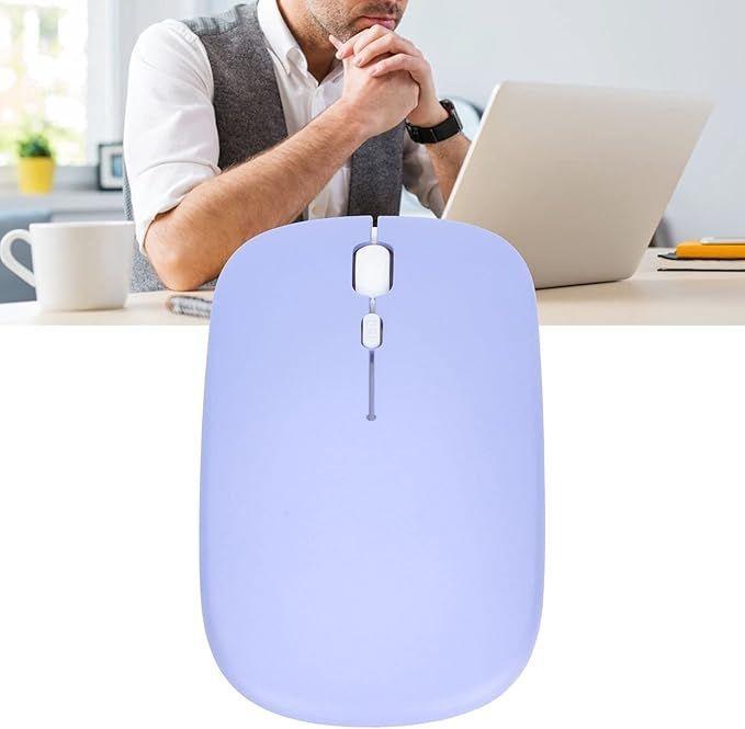 Mouse Inalámbrico Bluetooth Usb Para iPad Notebook Tablet Lavanda-2