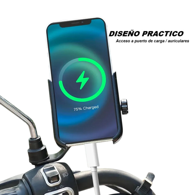 Soporte Aluminio De Teléfono Para Moto Motocicleta  / Espejo Retrovisor-6