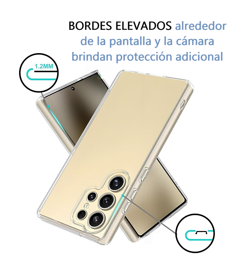 Carcasa Funda Transparente Compatible Con Samsung S25 Ultra-2