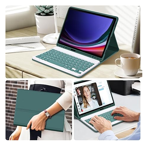 Funda con Teclado para Samsung Galaxy Tab S10 FE / S9 / S9 FE 10.9 inch -3