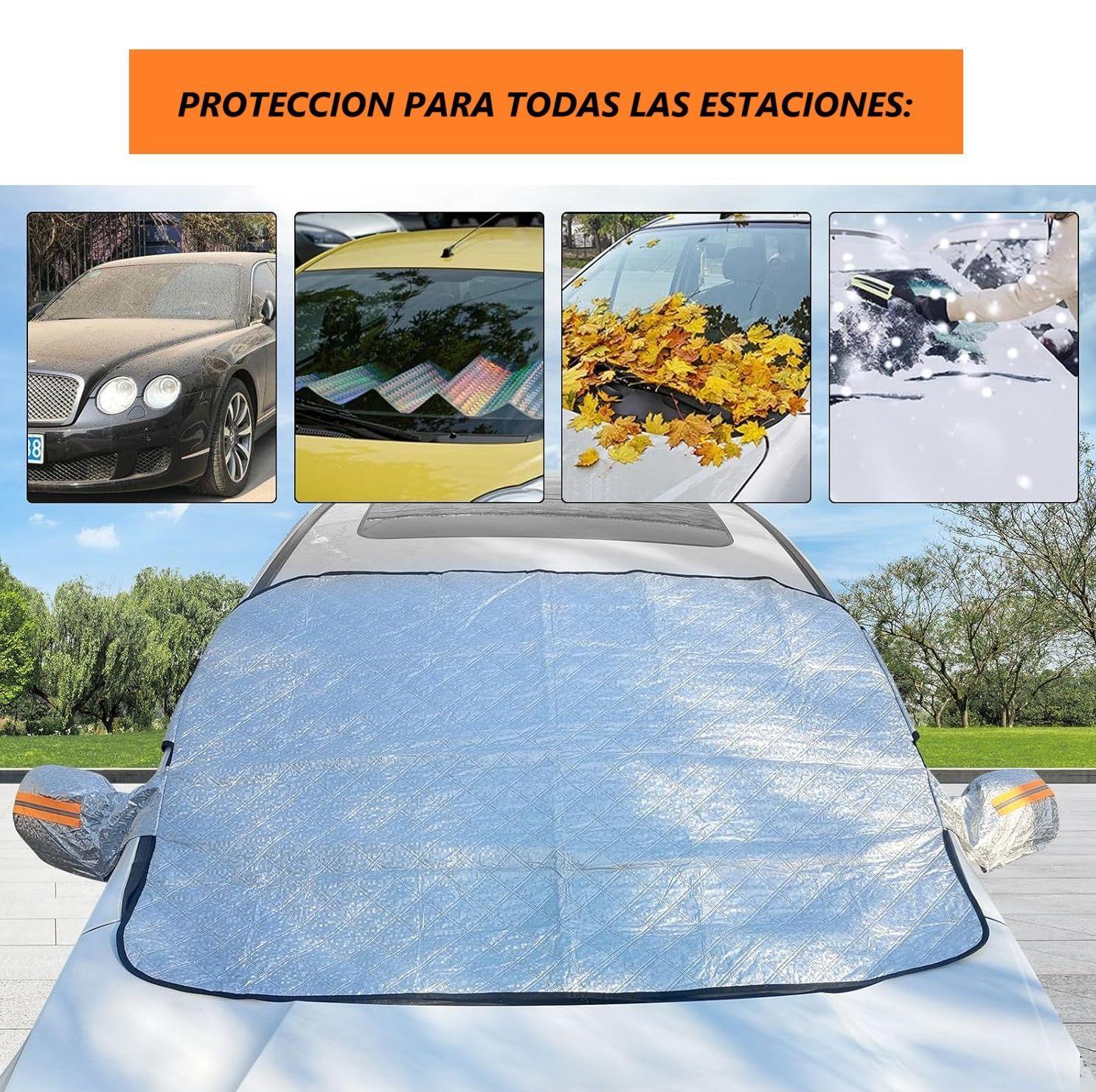 Funda Protectora Cubreparabrisas Sol y Nieve Para Automovil -2