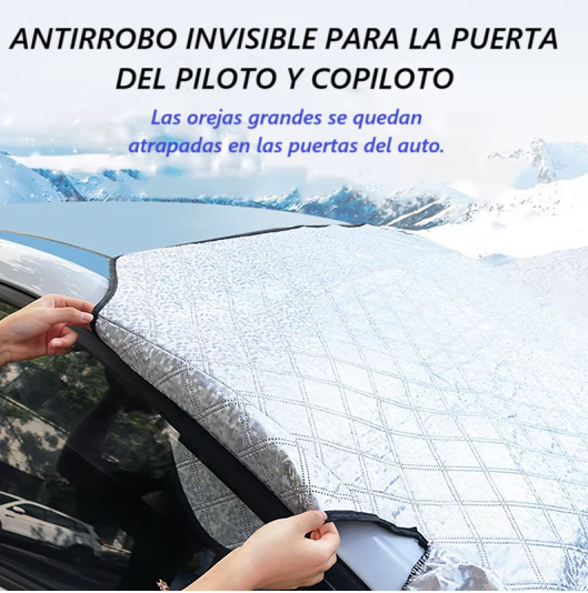 Funda Protectora Cubreparabrisas Sol y Nieve Para Automovil -7