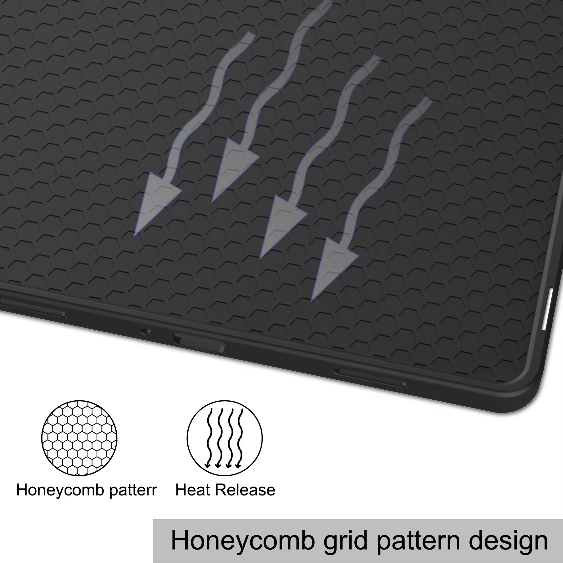 Carcasa Para Samsung Galaxy Tab A9 Plus 11 pulgadas con portalápiz Negro -3