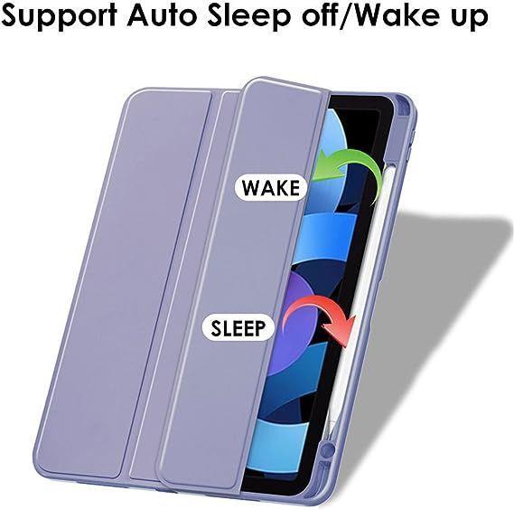 Carcasa funda Para iPad Pro 11 Air 4 Air 5 Gen - Transparente Lavanda-1