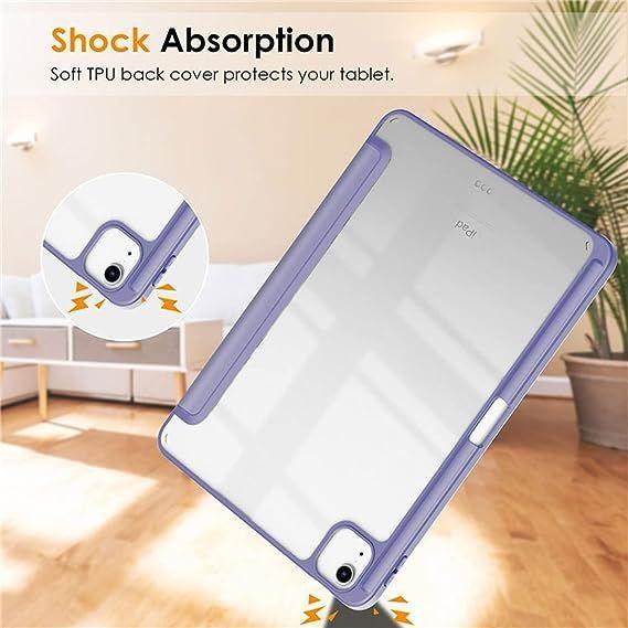 Carcasa funda Para iPad Pro 11 Air 4 Air 5 Gen - Transparente Lavanda-2