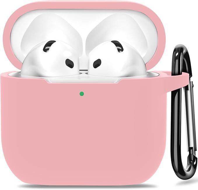 Funda Silicona Para Airpods 4 Rosado-0
