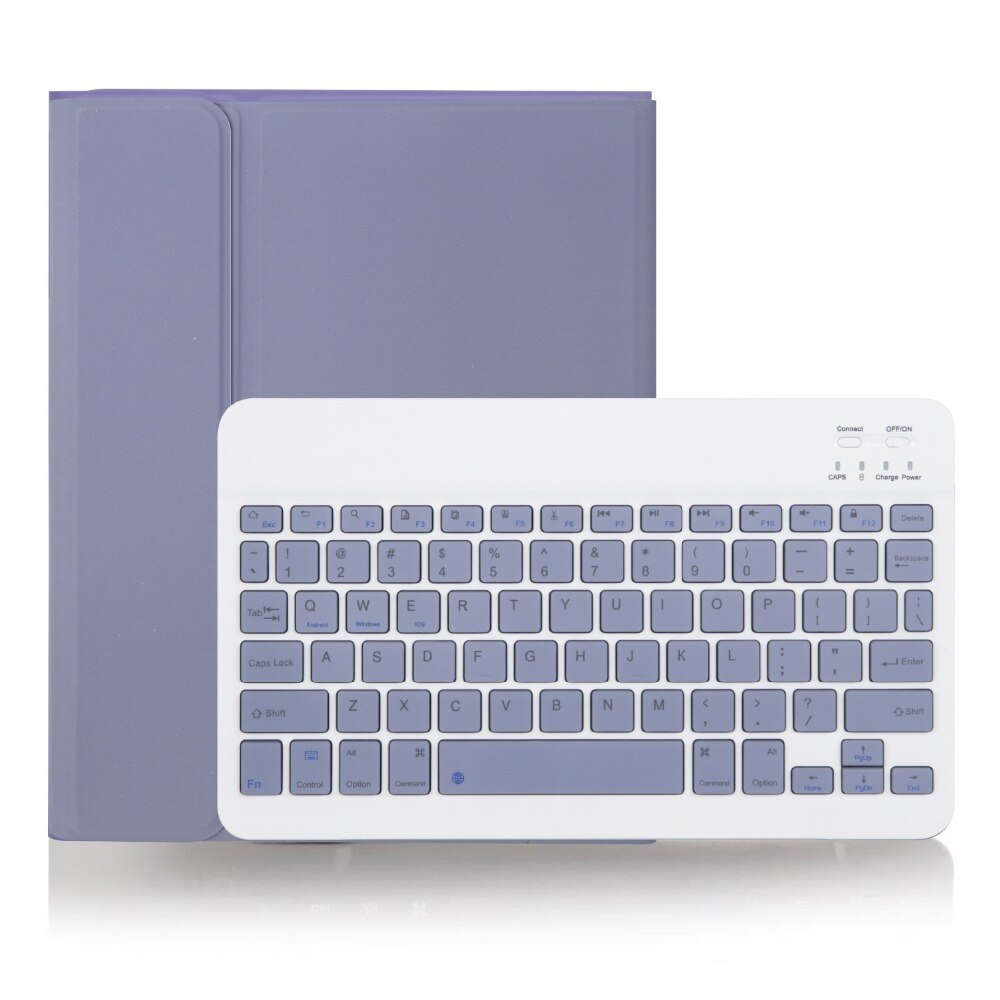 Carcasa Funda Con Teclado Compatible con iPad Air 4 5 ta generación / Lavanda-1